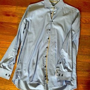 Large G-Mac button down with fun design in cuff.